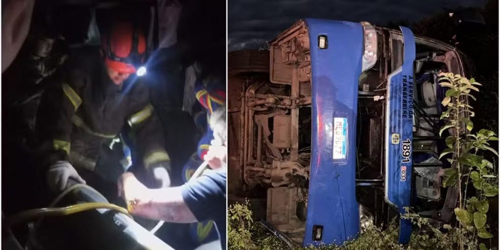 Ônibus com time de basquete capota no Ceará; sete morrem