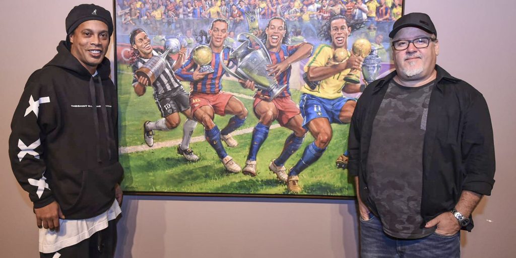 Casa das Rosas exibe arte sobre Ronaldinho Gaúcho