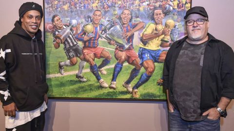 Casa das Rosas exibe arte sobre Ronaldinho Gaúcho