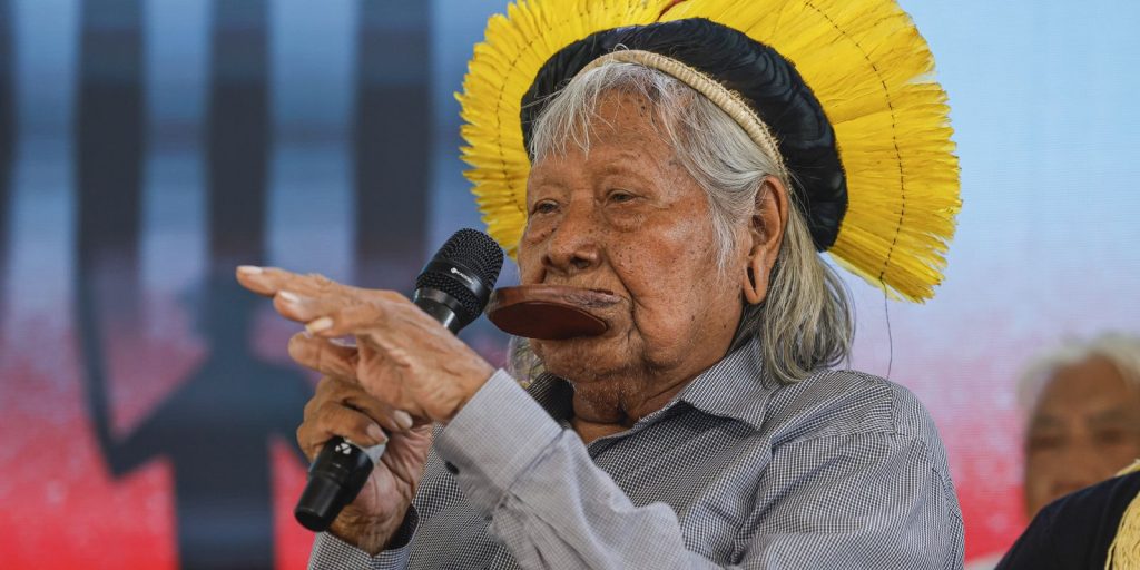 Cacique Raoni internado em estado grave no Mato Grosso