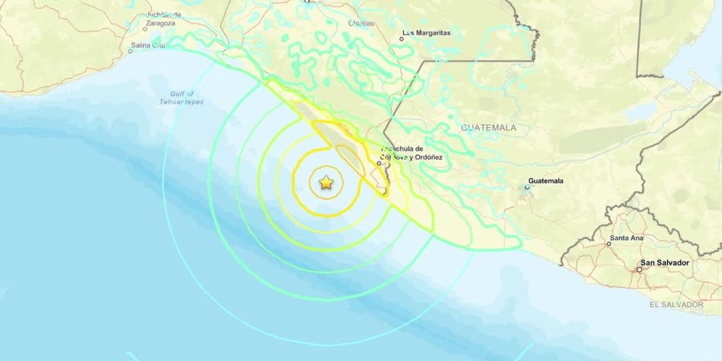 México sofre abalo sísmico de forte magnitude na região de Chiapas